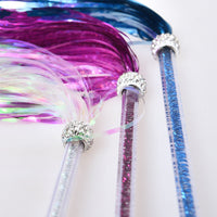 HKM-1414845 Tricolor Bell Tassel Cat Ticker Stick - PVC Fairy Wand Toy, 31CM
