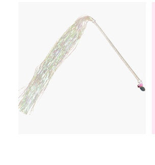 HKM-1414845 Tricolor Bell Tassel Cat Ticker Stick - PVC Fairy Wand Toy, 31CM