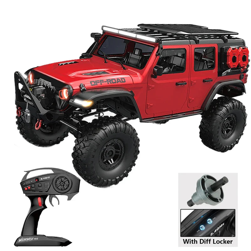 HKM-141523 1:10 Scale Off-Road RC Monster Truck with 4WD, 2.4GHz Remote Control, LED Lights, and 18km/h Speed