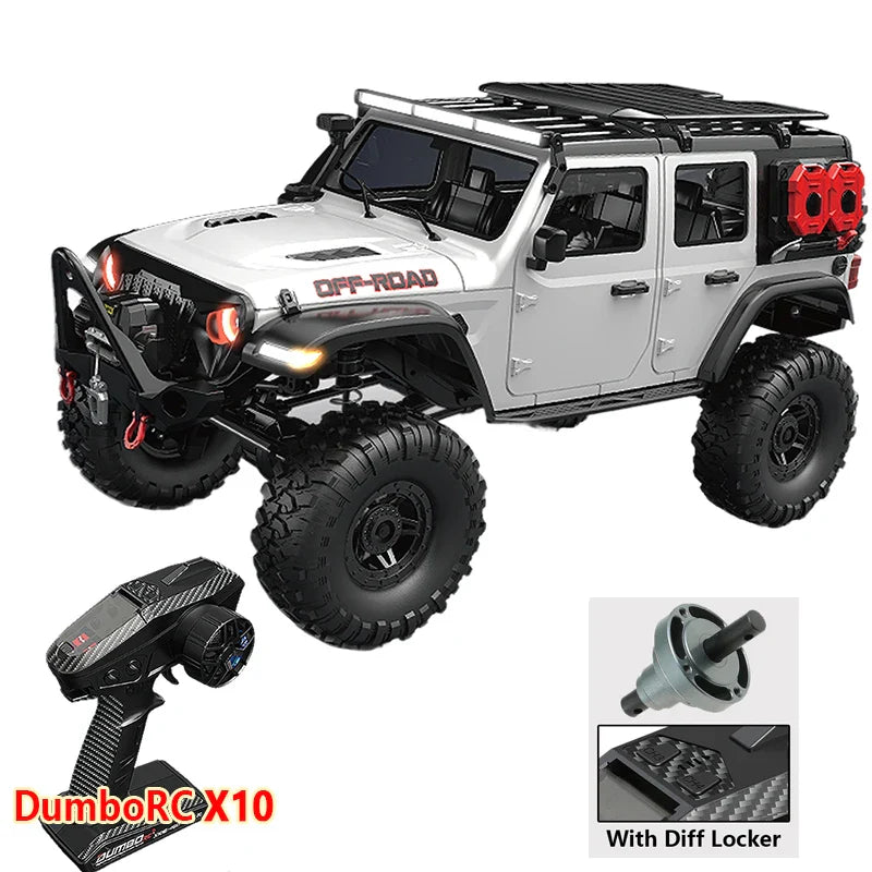 HKM-141523 1:10 Scale Off-Road RC Monster Truck with 4WD, 2.4GHz Remote Control, LED Lights, and 18km/h Speed