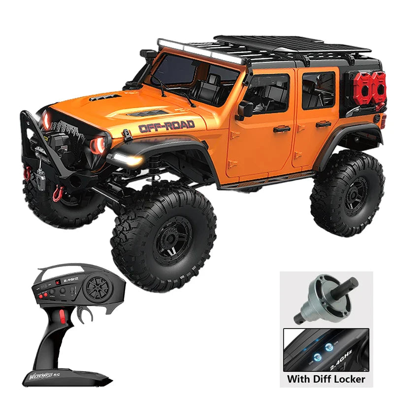HKM-141523 1:10 Scale Off-Road RC Monster Truck with 4WD, 2.4GHz Remote Control, LED Lights, and 18km/h Speed