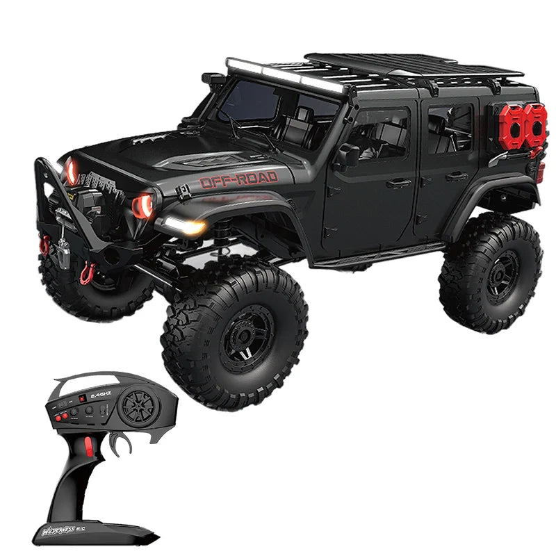 HKM-141523 1:10 Scale Off-Road RC Monster Truck with 4WD, 2.4GHz Remote Control, LED Lights, and 18km/h Speed