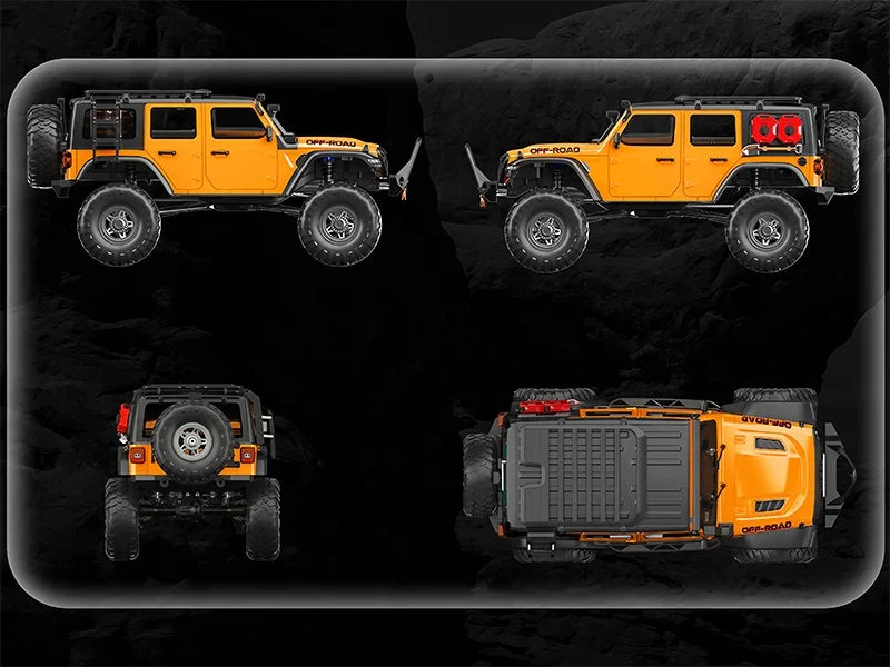 HKM-141523 1:10 Scale Off-Road RC Monster Truck with 4WD, 2.4GHz Remote Control, LED Lights, and 18km/h Speed