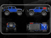 HKM-141523 1:10 Scale Off-Road RC Monster Truck with 4WD, 2.4GHz Remote Control, LED Lights, and 18km/h Speed