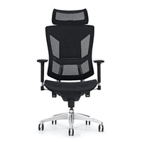 HKM-141523 Ergonomic Swivel White Desk Chair with Mesh Back for Conference and Office Use