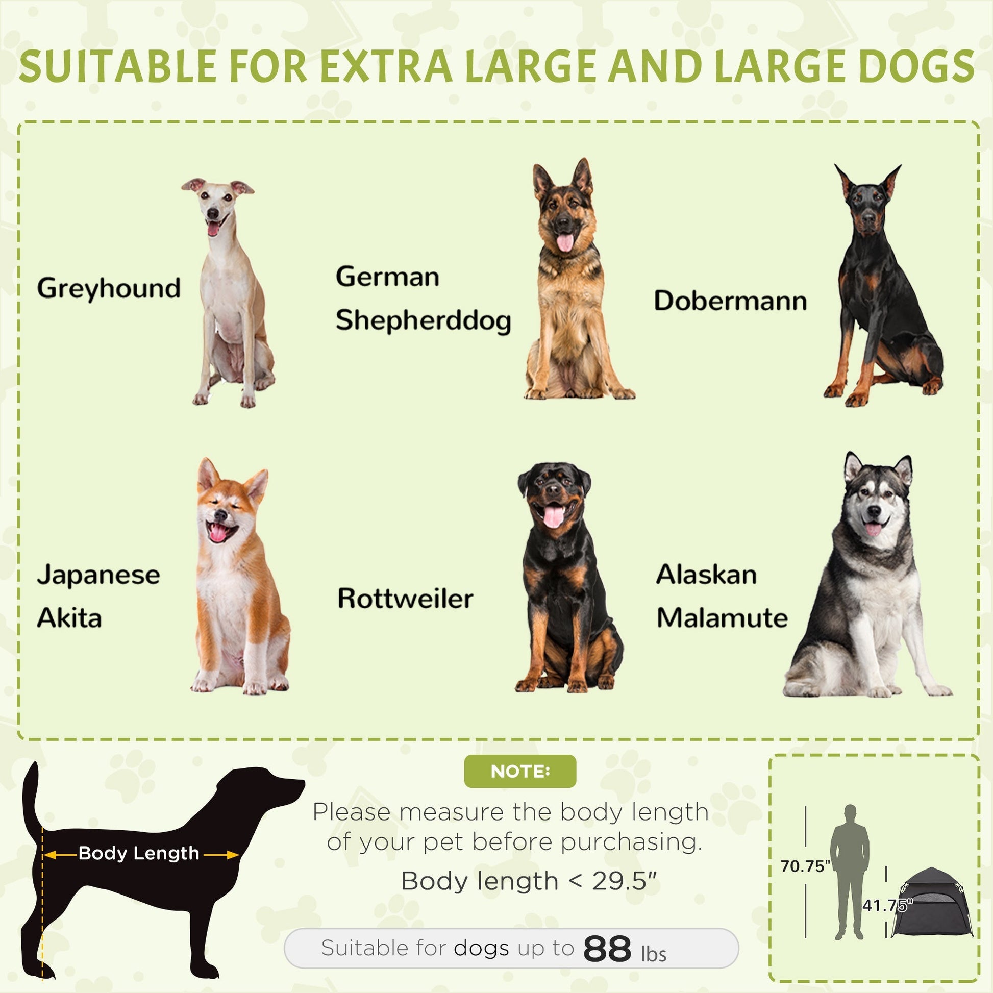 HKM-1415485 Portable Pop Up Dog Tent for Large and Extra Large Dogs, Dark Gray, Includes Carry Bag & Ground Pegs