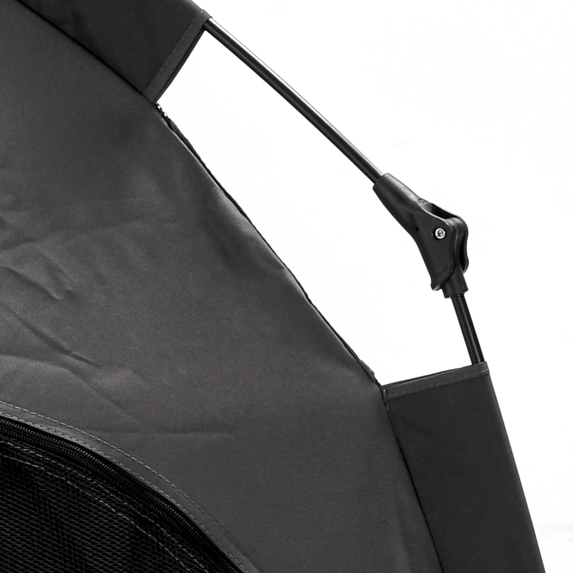 HKM-1415485 Portable Pop Up Dog Tent for Large and Extra Large Dogs, Dark Gray, Includes Carry Bag & Ground Pegs