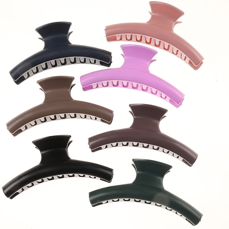 HKM-141651 Colorful Large Claw Clip for Women - Durable Plastic Hair Clamps & Accessories