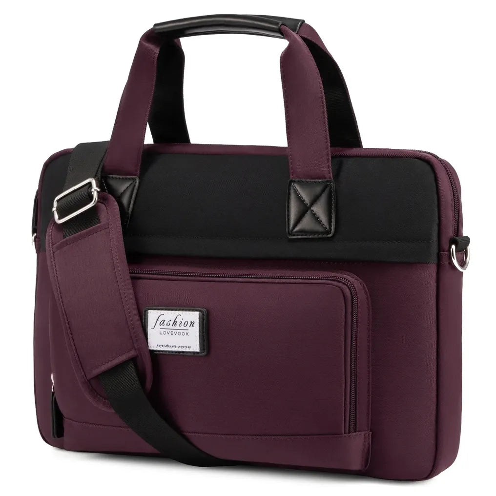 HKM-141779 Lightweight 15.6 Inch Laptop Case for Women - Stylish Computer Bag for Work, School, and Travel