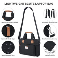 HKM-141779 Lightweight 15.6 Inch Laptop Case for Women - Stylish Computer Bag for Work, School, and Travel