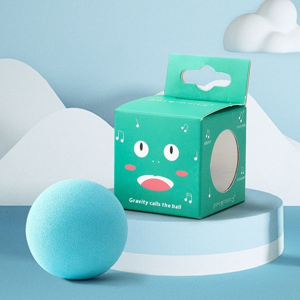 HKM-1418429 Mint Cat Sound Toy - Bite-Resistant, Interactive Catnip Ball for Kittens - Touch-Activated Sound Simulation
