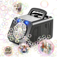 HKM-141907 Automatic 40-Hole Bubble Blower for Kids' Outdoor Fun and Indoor Parties