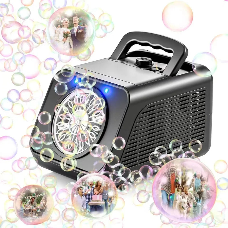 HKM-141907 Automatic 40-Hole Bubble Blower for Kids' Outdoor Fun and Indoor Parties