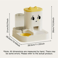 HKM-1419965 Pet-Friendly Large Capacity Feeding and Watering Dispenser for Cats and Dogs