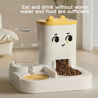 HKM-1419965 Pet-Friendly Large Capacity Feeding and Watering Dispenser for Cats and Dogs