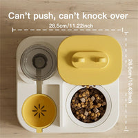 HKM-1419965 Pet-Friendly Large Capacity Feeding and Watering Dispenser for Cats and Dogs