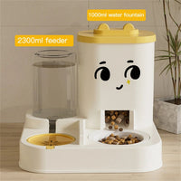 HKM-1419965 Pet-Friendly Large Capacity Feeding and Watering Dispenser for Cats and Dogs