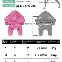 HKM-1420349 Thermal Windproof Cotton-padded Pet Clothing in Various Colors and Sizes