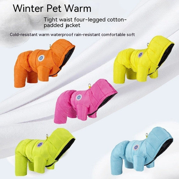HKM-1420349 Thermal Windproof Cotton-padded Pet Clothing in Various Colors and Sizes