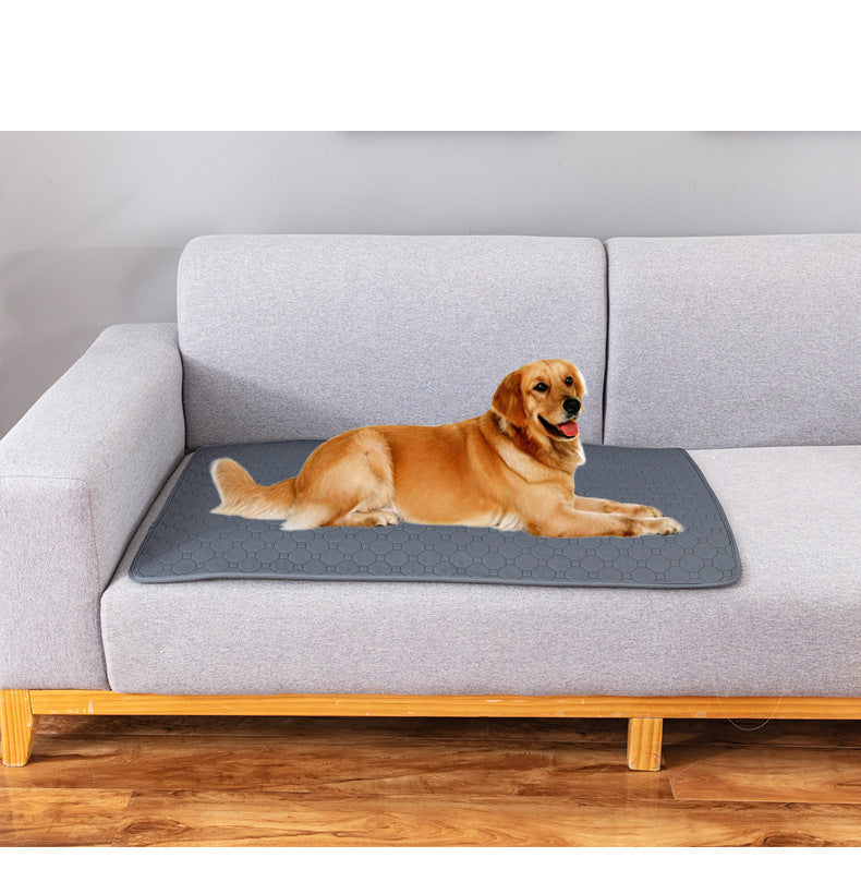 HKM-1421629 Washable Non-Slip Pet Changing Pad in Grey and Khaki - Available in Multiple Sizes