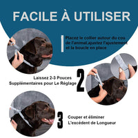 HKM-1421757 Rainbow Pet Flea and Anti-Lice Collar for Cats and Dogs - 38CM and 62CM Options