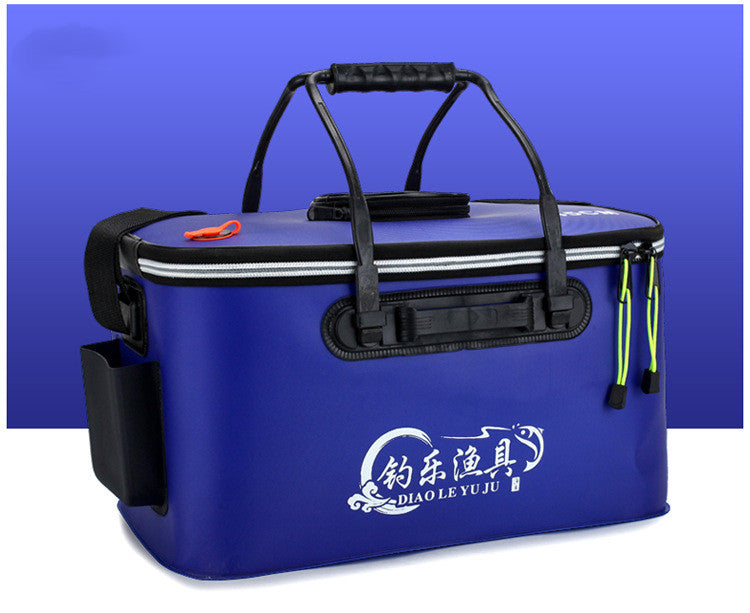 HKM-1422013 Collapsible Thickened EVA Fishing Bucket - Available in 40L, 45L, 50L in Grey, Blue, Green, Black