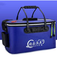 HKM-1422013 Collapsible Thickened EVA Fishing Bucket - Available in 40L, 45L, 50L in Grey, Blue, Green, Black