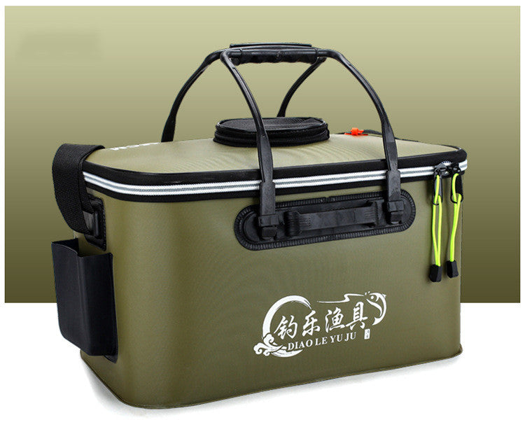 HKM-1422013 Collapsible Thickened EVA Fishing Bucket - Available in 40L, 45L, 50L in Grey, Blue, Green, Black