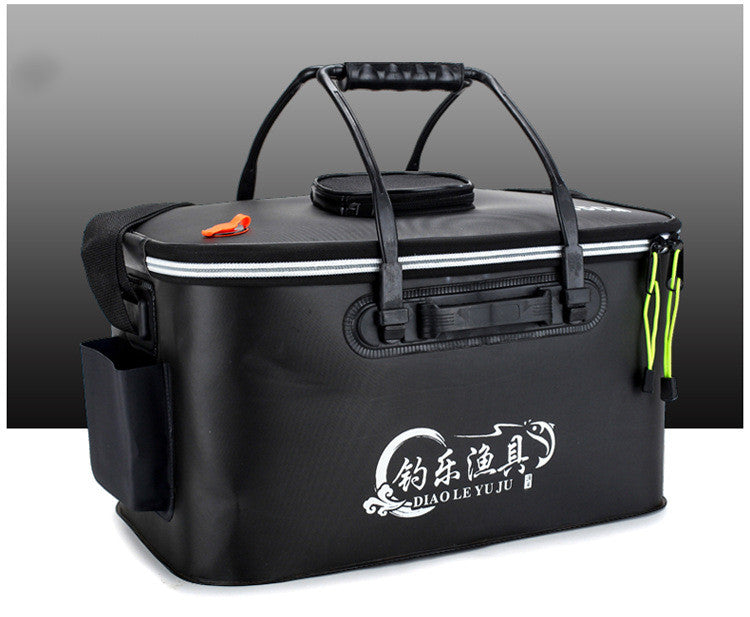 HKM-1422013 Collapsible Thickened EVA Fishing Bucket - Available in 40L, 45L, 50L in Grey, Blue, Green, Black