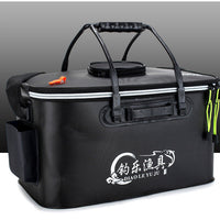 HKM-1422013 Collapsible Thickened EVA Fishing Bucket - Available in 40L, 45L, 50L in Grey, Blue, Green, Black