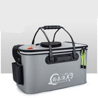 HKM-1422013 Collapsible Thickened EVA Fishing Bucket - Available in 40L, 45L, 50L in Grey, Blue, Green, Black