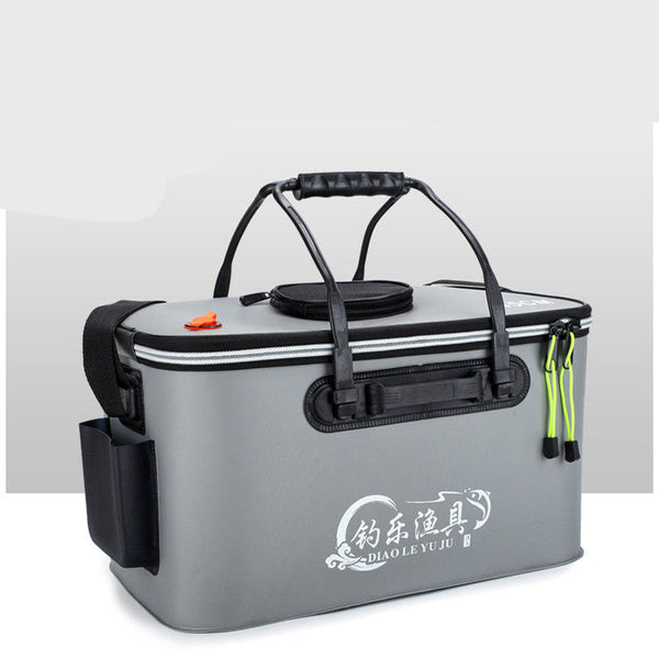 HKM-1422013 Collapsible Thickened EVA Fishing Bucket - Available in 40L, 45L, 50L in Grey, Blue, Green, Black