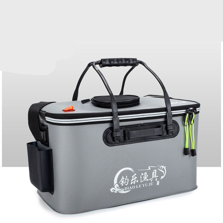 HKM-1422013 Collapsible Thickened EVA Fishing Bucket - Available in 40L, 45L, 50L in Grey, Blue, Green, Black