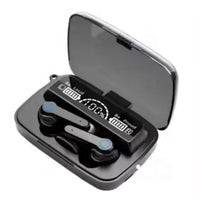 HKM-142227 M19 Gaming Earphones with LED Digital Display, Waterproof Mini Headset, and Wireless Charging Feature