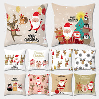 HKM-142291 Nordic Style Christmas Pillowcase - Polyester Cushion Cover for Festive Decor, 45x45cm