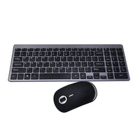 HKM-142291 Wireless USB Keyboard with Silent Keys and Multimedia Functions - Ergonomic Design and Waterproof Feature