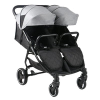 HKM-142419 Twin Double Stroller with Hard Carrycot for Infant and Toddler