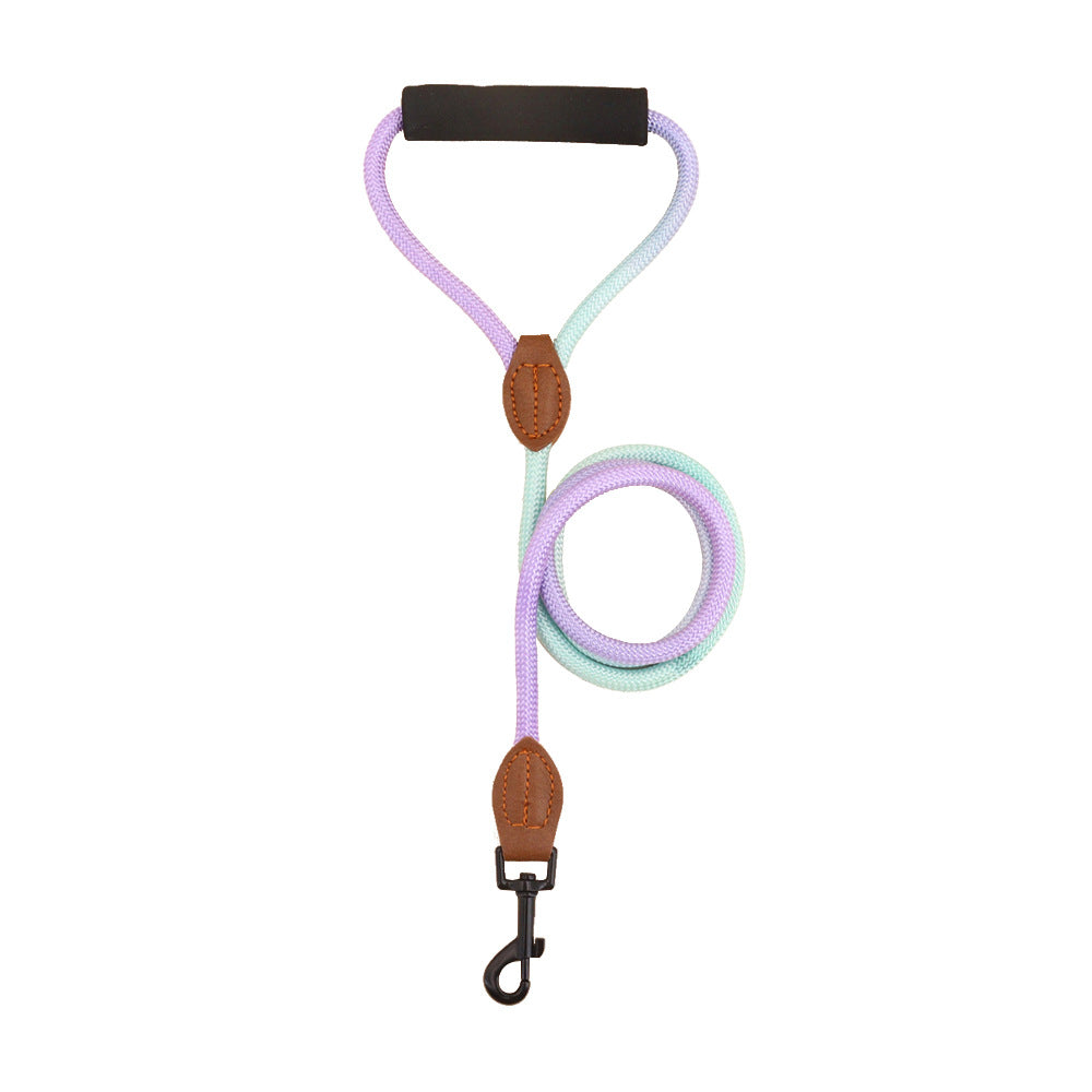HKM-1425341 Durable Nylon Hand-Holding Rope Leash for Dogs - Round Pet Traction Rope