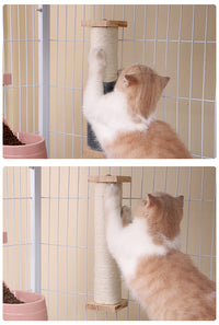 HKM-1425597 Durable Sisal Cat Scratching Post with Cotton Rope for Claw Care