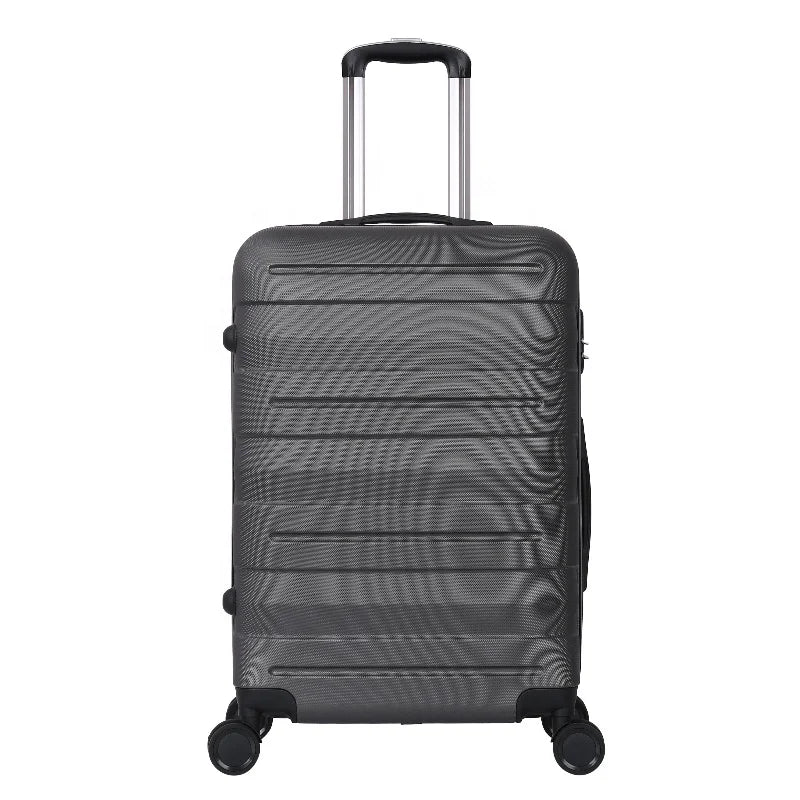 HKM-142611 Spacious ABS Trolley Luggage Set - 20, 24, and 28 Inch Expandable Suitcases for Travel