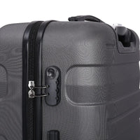 HKM-142611 Spacious ABS Trolley Luggage Set - 20, 24, and 28 Inch Expandable Suitcases for Travel