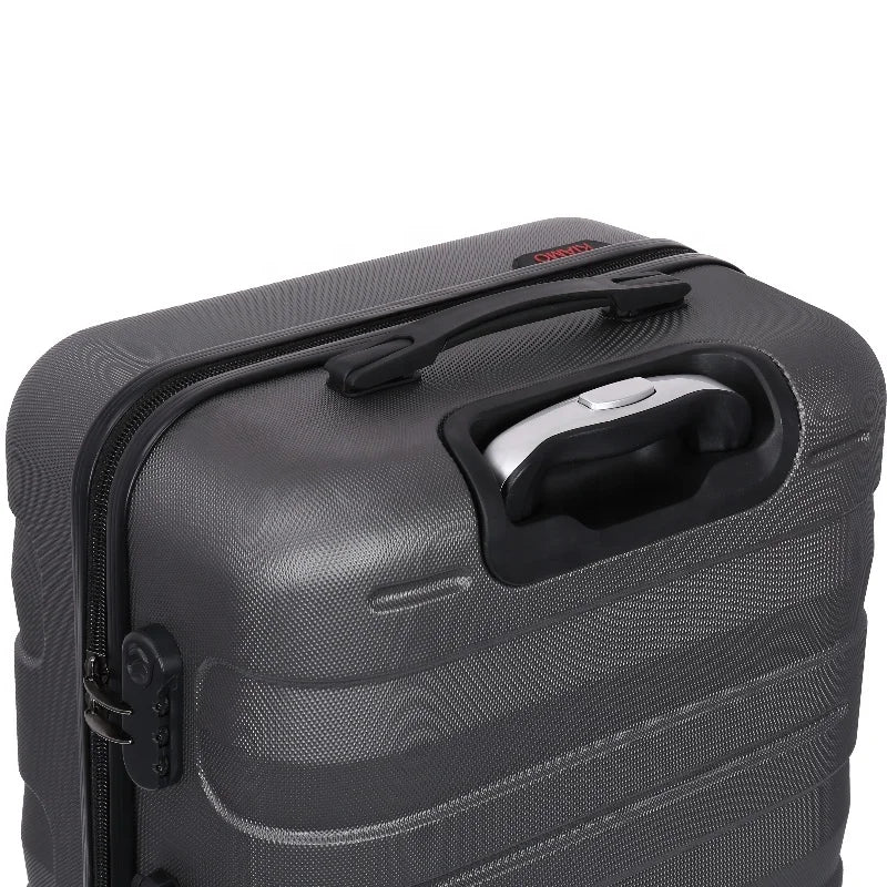 HKM-142611 Spacious ABS Trolley Luggage Set - 20, 24, and 28 Inch Expandable Suitcases for Travel