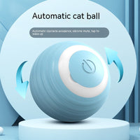 HKM-1426365 Rechargeable Automatic Smart Cat Toy Ball for Indoor Play – Bouncing & Rolling Fun for Kittens