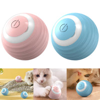 HKM-1426365 Rechargeable Automatic Smart Cat Toy Ball for Indoor Play – Bouncing & Rolling Fun for Kittens