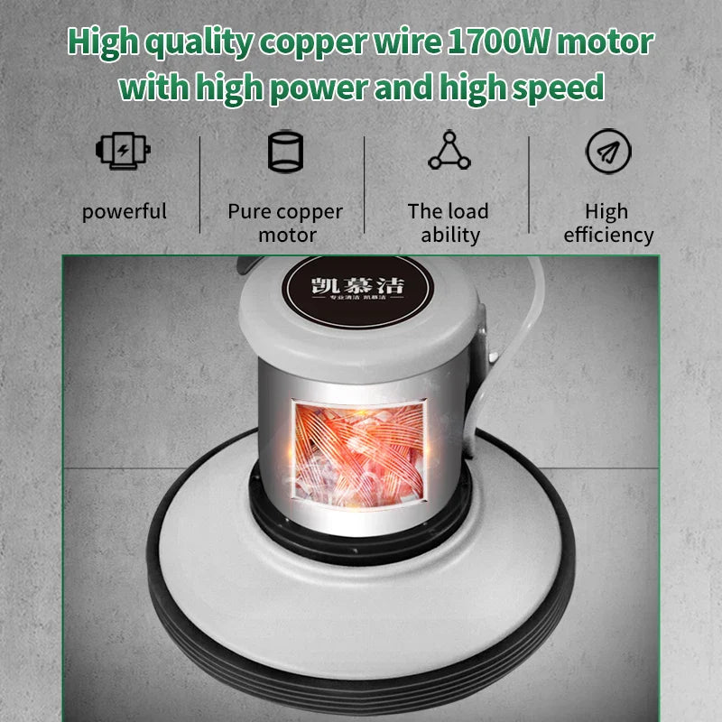 HKM-142803 KJ717 Electric Carpet and Floor Cleaning Machine - Multifunctional Hand Push Brush for Hotels