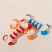 HKM-1428797 Bone-Shaped Interactive Dog Toy for Small Breeds - Chewable Teething Toy with Treat Holder for Training and Play