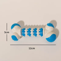 HKM-1428797 Bone-Shaped Interactive Dog Toy for Small Breeds - Chewable Teething Toy with Treat Holder for Training and Play
