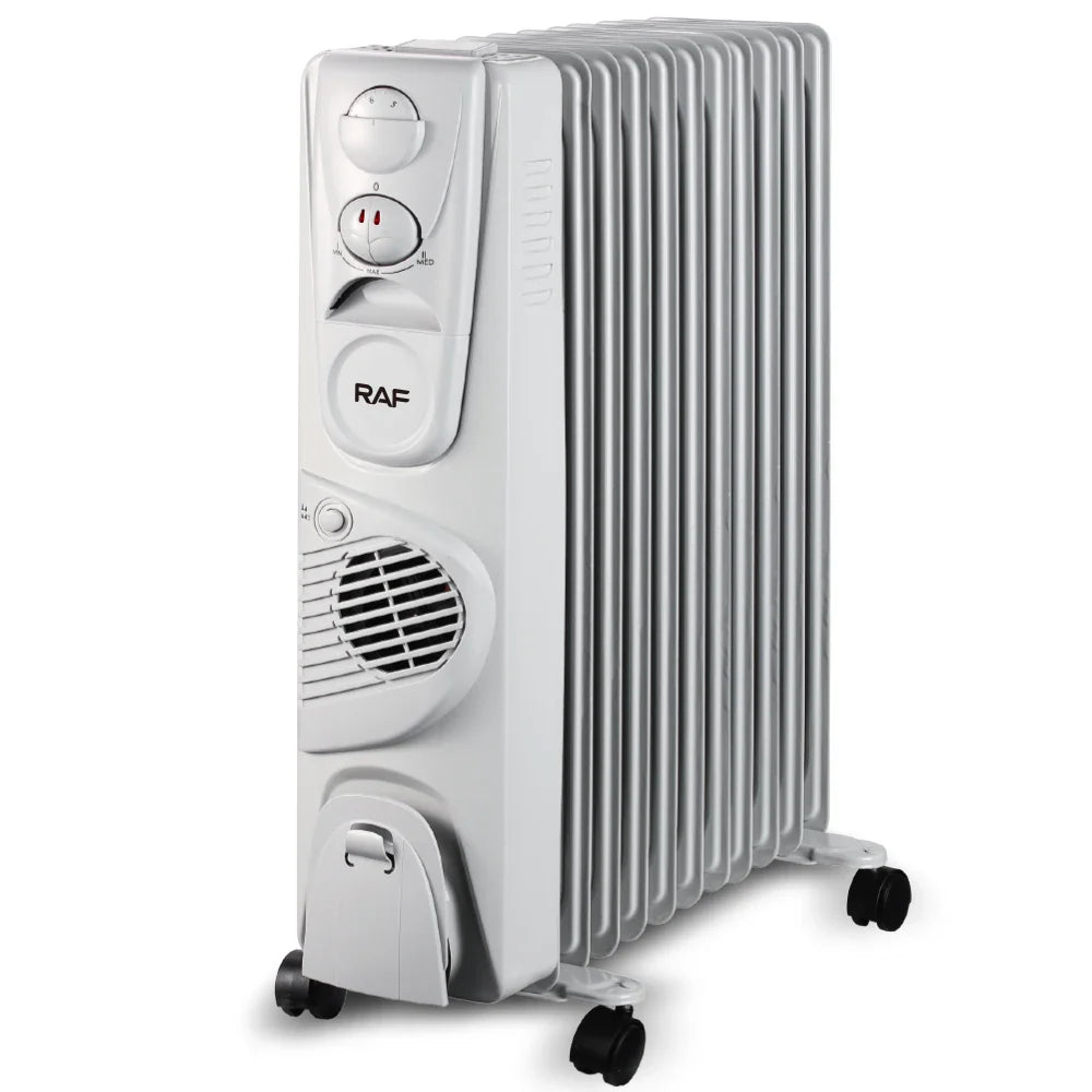 HKM-142995 2900W Oil Filled Radiator Electric Heater for Indoor Heating – Fast Heating, Adjustable Thermostat, Safe Design
