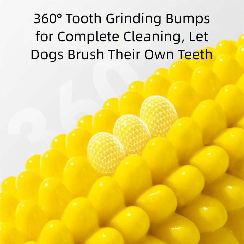 HKM-1430077 Corn & Ball Dog Chew Toy Set for Teething Relief and Dental Health