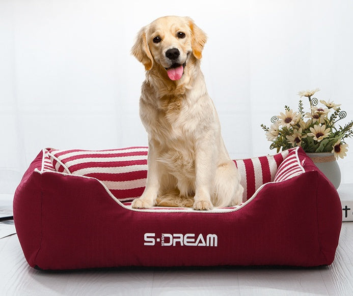 HKM-1431357 Removable and Washable Pet Kennel with Comfortable Canvas Lining and Waterproof Base